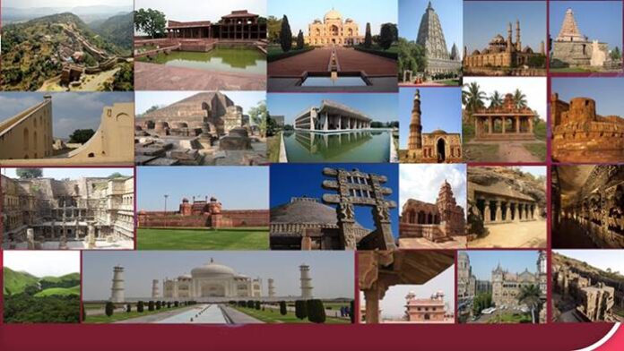 heritage sites in india, list of unesco world heritage sites in india in hindi